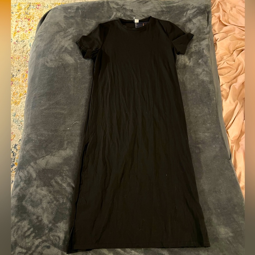 Black t-shirt dress